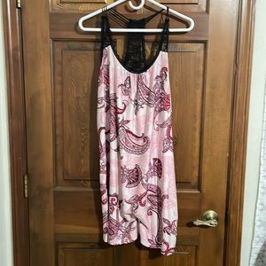 Pink Paisley Night Gown